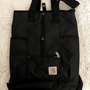 Carharrt Black Bag - Can be used as a backpack or tote!